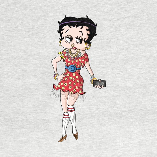 Hipster Betty Boop by mattlassen